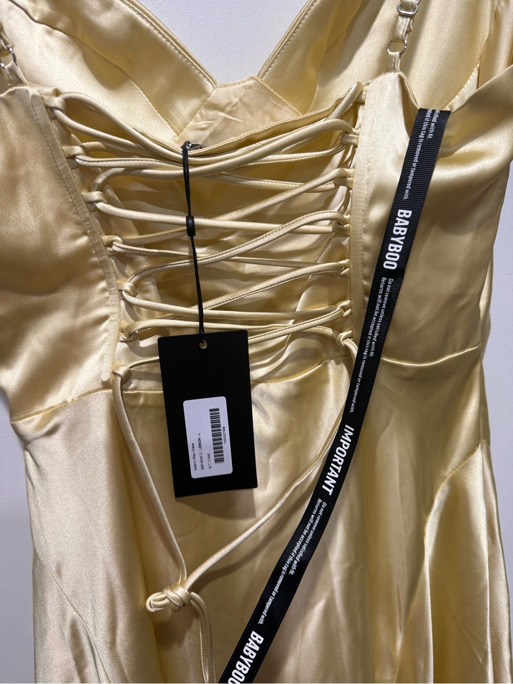 NWT Babyboo Asterin Maxi Dress - Lemon - Size L - Picture 6 of 9